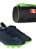 GOWIN Crush Football Shoes (Blue and Lime) with Cross Country Flag Bag Size-Small 1