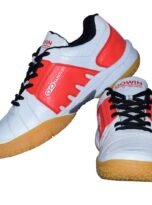 GOWIN Power Badminton Shoes (Red and White) with Charged Husky Shoe Bag