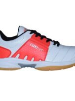 GOWIN Power Badminton Shoes (Red and White) with Charged Husky Shoe Bag 2