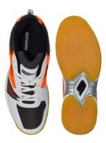 GOWIN by Triumph Staunch White Grey Orange Badminton Shoes Non Marking Sole 4